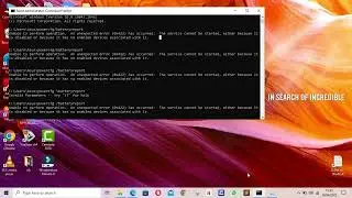 Unable to perform operation.  An unexpected error (0x422) has occurred: The service cannot be starte