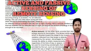 ACTIVE AND PASSIVE SENSOR OF REMOTE SENSING#2023#REMOTE SENSING # CLASS #REMOTE SENSING.