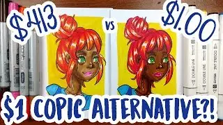 $1 MARKER vs $413 MARKERS?! ~ Copic Marker Alternative