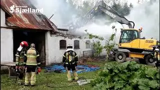 Brand i lade i Rorup ved Lejre