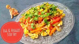 Egg and Veggies Stir Fry Recipe | Vegetable Stir Fry with Egg | Healthy Veg Stir Fry with Egg