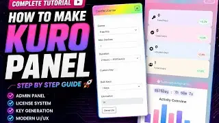 HOW TO MAKE KURO PANEL | FULL HOSTING SETUP | LOGIN PAGE & KEY SYSTEM TUTORIAL