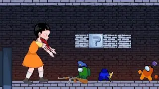 HUGGY WUGGY and SQUID GAME vs AMONG US - SUPER MARIO ANIMATION. Among Us Animation