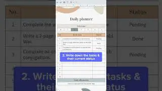 Build a daily planner system #shorts