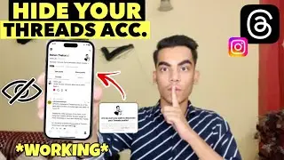 Hide Threads Account | How To Hide Threads Account From Someone | Threads Account Kaise Hide Kare