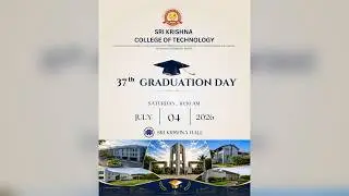 GRADUATION DAY - 2026 - SKCT  - COIMBATORE