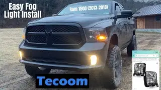 2017 Ram 1500 Gets New Tecoom Fog Lights (EASY Install) 2013-2018 | Fix Your Ugly Housings and Bulbs