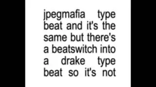 JPEGMAFIA EXPERIMENTAL TYPE BEAT BRAT EDITION