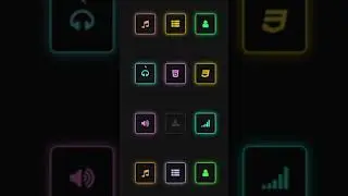 Font Awesome Glowing Buttons | 