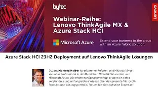 Azure Stack HCI 23H2 Deployment auf Lenovo ThinkAgile Lösungen