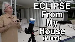 Eclipse From My House As It Happened! Miami USA