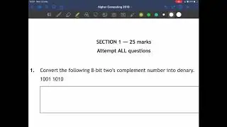 Learn to Convert Two’s Complement in 5 Minutes (Higher Computing)