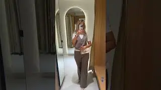 From office to evening 🤎🤍 trousers and vest duo