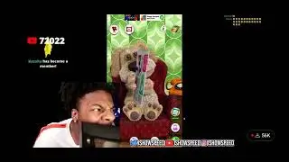 Ishowspeed pc falls on him and breaks