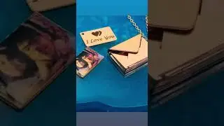 Envelope Engrave Custom Personalized Stainless Steel Necklace Pendant Chain For Women