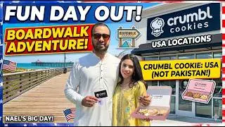 USA Family Day 🇺🇸 | Boardwalk Fun & Crumbl Cookies