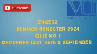 ENG502 Quiz No 1 Solution Summer Semester 2024 | eng502 quiz no 1 summer semester 2024