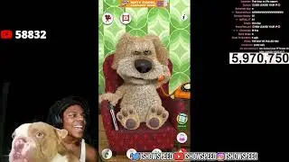 ISHOWSPEEDS DOG INTERACTS WITH BEN (Speed got mad)