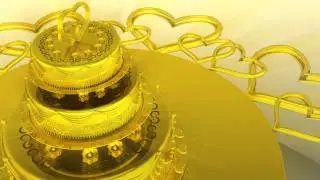 Футаж - Свадебный торт