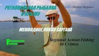 МОРСКАЯ РЫБАЛКА В КРЫМУ,ЛОВЛЯ САРГАНА НА БОМБАРДУ,Черноморский район