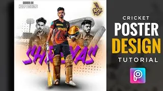 Easy Sports Poster Design in Picsart | Poster Design tutorial for beginners 