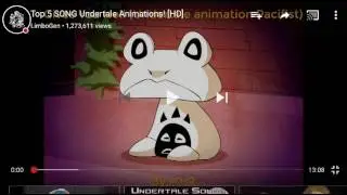 Sans reacts to Top 5 undertale  animations