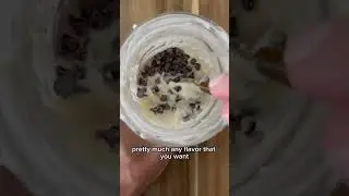Vanilla Chocolate Chip Protein Pudding #easyrecipe #proteinpudding #highproteinrecipes