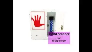 Hand scanner for escape room. Сканер руки для квест комнаты
