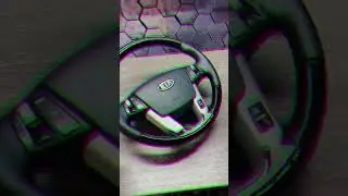 Перешитый руль с имитацией под рояльный лак