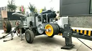 20201010 BODA 80kN hydraulic puller and 2X40kN tensioner for double conductor stringing testing