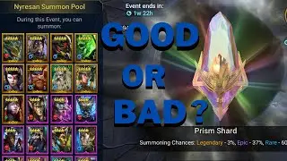 My thoughts on the NEW PRISM SHARDS EVENT! Raid: Shadow Legend