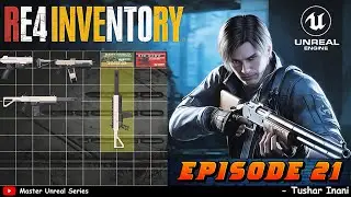 Resident Evil 4  Inventory COMPLETE in Unreal Engine 5 (Pick, Rotate, Move, Discard & Equip) Ep 21