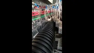 New Plastic Corrugated Pipe Machine Test Video