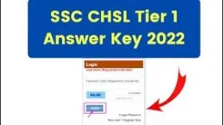ssc chsl answer key 2022 || ssc chsl answer key || chsl answer key || chsl answer key 2022
