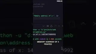 Python Program To Find and Print ADDRESS of variable 