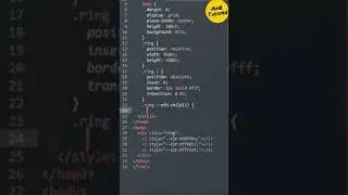 Animated Ring Loader Using HTML & CSS #amittutorial  #shortsfeed #shorts