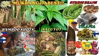 Bamboo Shoots & Saluyot with Fried Tilapia & Dried Mushroom at Finland