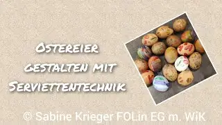 Ostereier mit Serviettentechnik gestalten