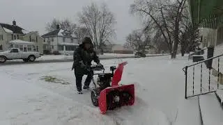 Toro 828 and Ariens Deluxe 28 Clearing Snow