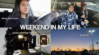 WEEKEND IN MY LIFE | going back home, cleaning my car, & Jacob's birthday party