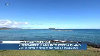 Kiteboarder rescued after slamming into islet off Kailua Beach, Ocean Safety says