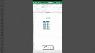 Excel Power User: Build Tables with Keyboard Shortcuts ONLY!  #excel