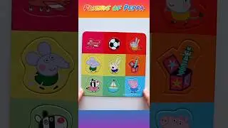 Friends of Peppa  - solving jigsaw puzzle for children Peppa Pig #shorts
