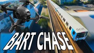 Bart traveling in Richmond Straightaway || FPV INVERSION, DIVE, AND CHASE