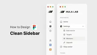 How to Design a Clean Sidebar Navigation UI in Figma | Dashboard Menu Tutorial