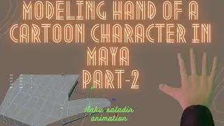 How to model hand of a cartoon character in Maya | part-2