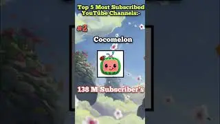 Top 5 Most Subscribed YouTube Channels | 🔥no sound🔥 | 