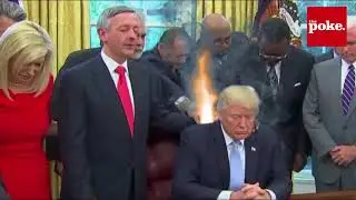 Donald Trump's White House prayer meeting - how did we not notice this before?