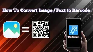 How to convert image and text to barcode | Image to QR code | Text to QR code | Mandal Ji