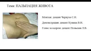 пальпация живота